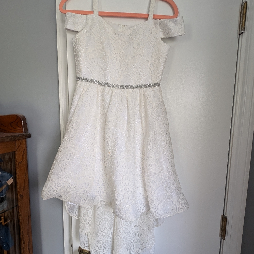 White formal dress